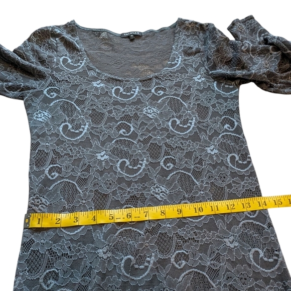 Aritzia Talula Clarendon Dress Lace Sheer Whimsigoth Y2K Women's M Fairy Grey - Picture 13 of 14